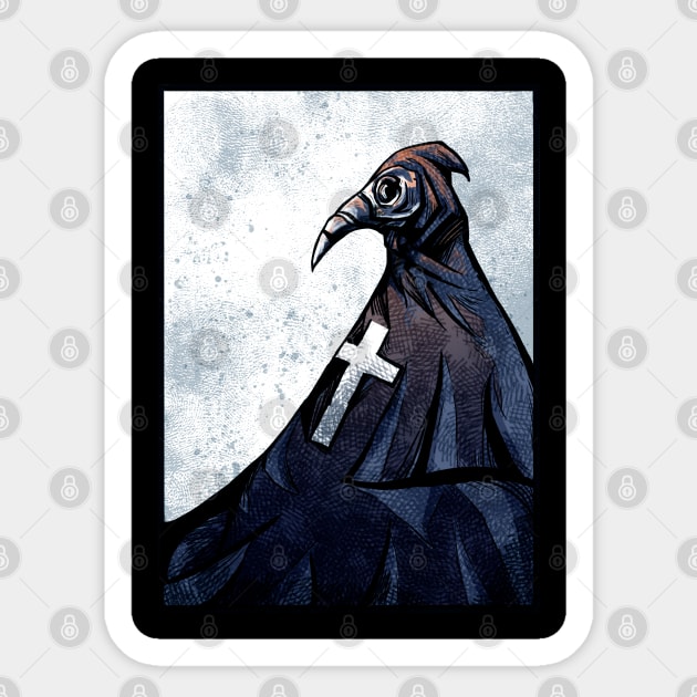 Plague Doctor Sticker by santenebra